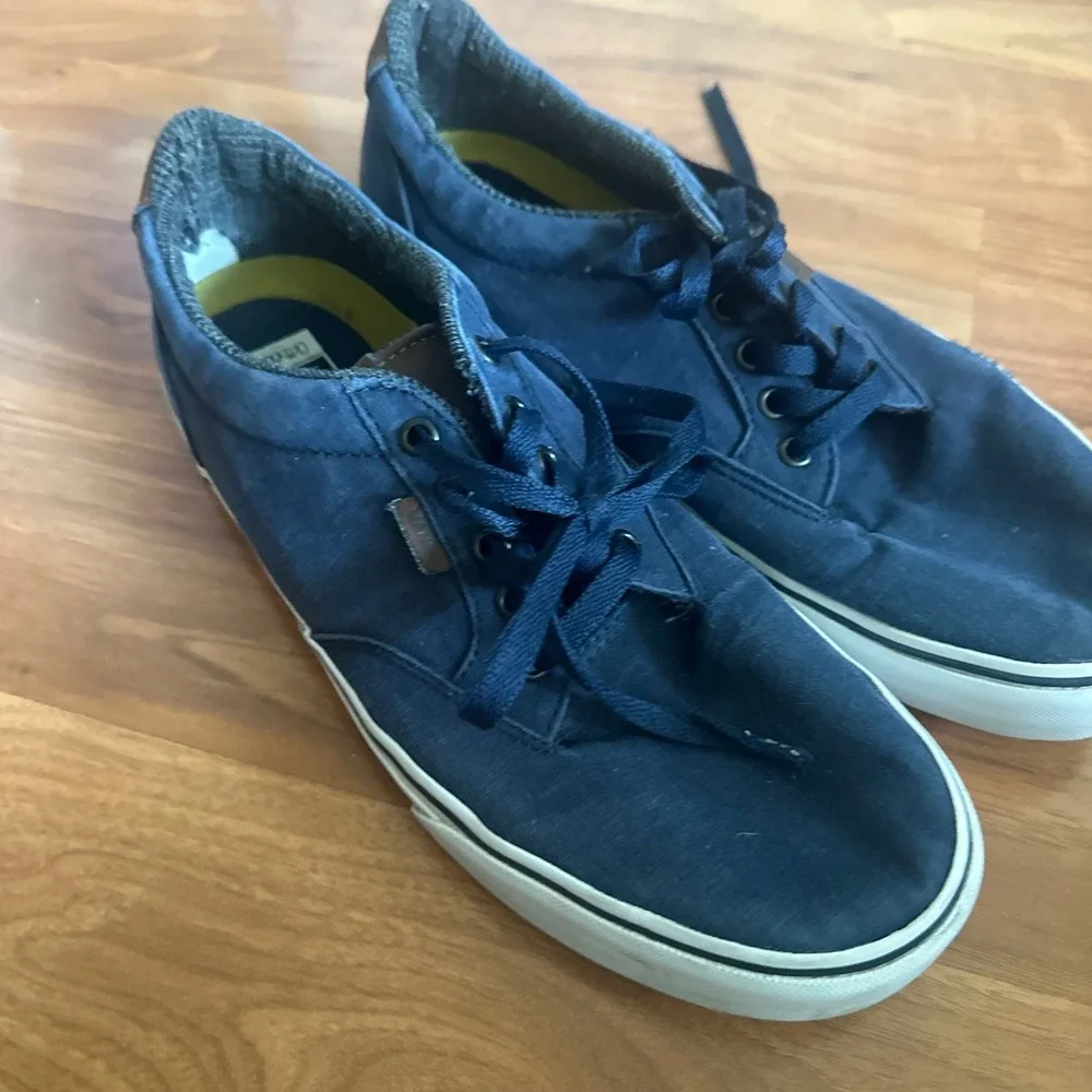 Vans‎ Chukkas Navy Blue Canvas Ortholite Mens Skate Shoes Size 10.5